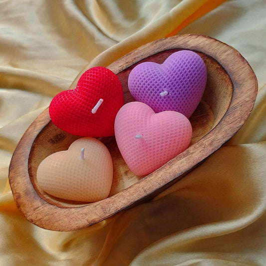 Knitted Heart Candle image 0