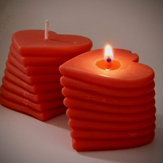 Spiral Heart Candle